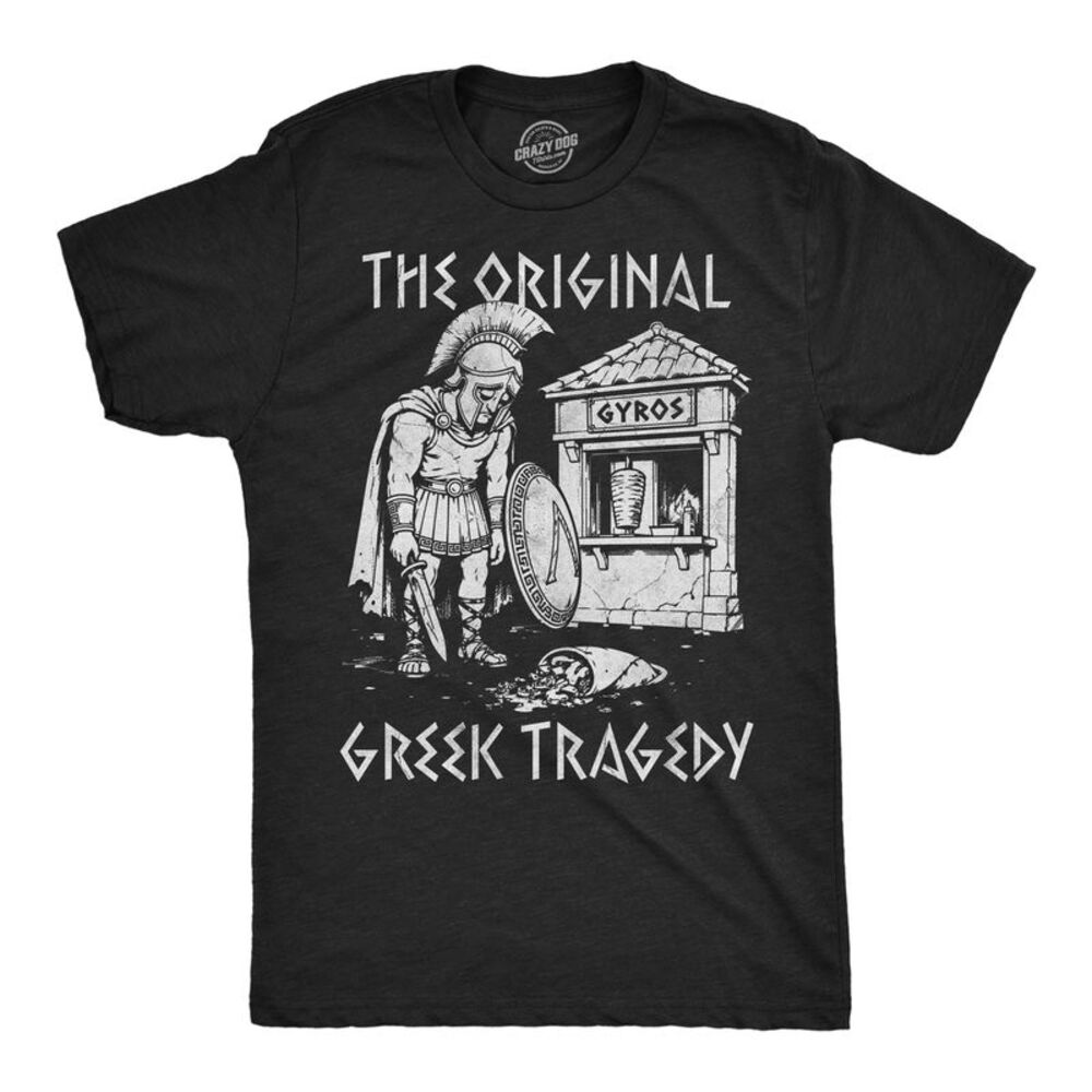 Mens Funny T Shirts The Original Greek Tragedy Sarcastic Tee For Men